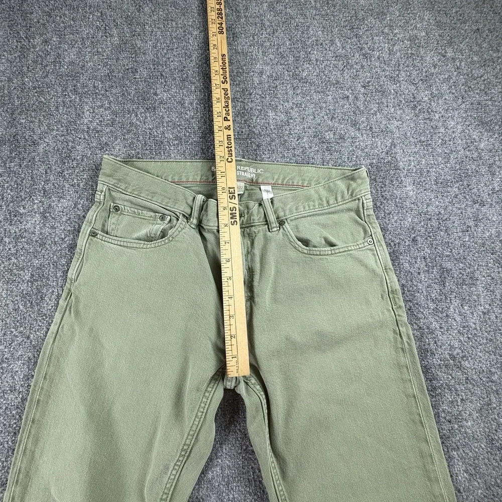 Banana Republic Vintage Straight Jeans Men's 32x32 Green Workwear Heritage